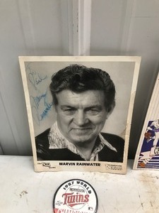 lot 509 image: Minnesota World Series Champs, 1988 red owl, autographed picture, and stamps
