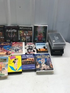 lot 580 image: lot of DVDs and VHS tapes