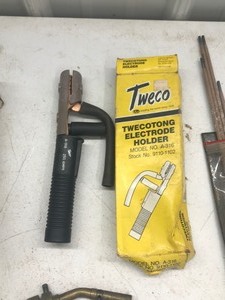 lot 600 image: welding rods, Twecotong electric holder and more