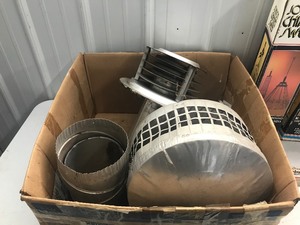 lot 601 image: chimney sweep, 2 chimney sweep adaptors and more
