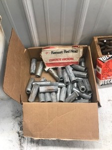 lot 615 image: Lot of concrete hardware and more