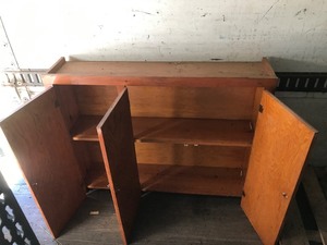 lot 678 image: Solid Wood Cabinet