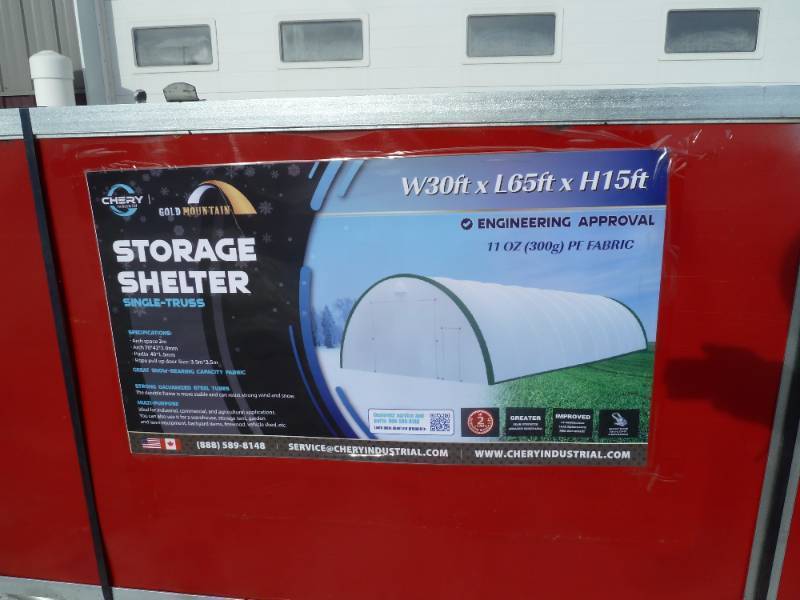 lot 78 image: Gold Mountain Storage Shelter Dome  Model# 306515R