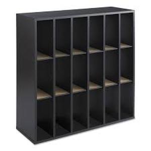 Safco Wood 18-Compartment Mail Sorter