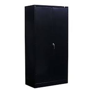 Alera� Economy Assembled Storage Cabinet, 36w x 18d x 72h, Black-Scuffs & Light Damage-Missing Keys