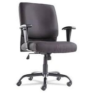 OIF BigTall SwivelTilt Mid-Back Chair, Supports Up to 450 lb, 19.29 to 23.22 Seat Height, Black