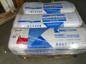 lot 13 image: R-38 EcoBatt Kraft Faced High Density Fiberglass Insulation Batt 10-14 in. x 15 in. x 48 in. (3-Bags)