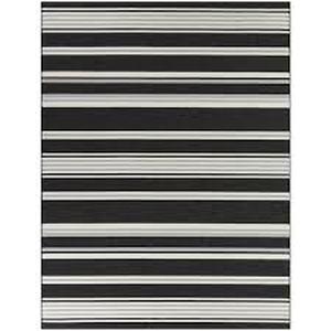 lot 85 image: Balta Antonin Black 5 ft. 3 in. x 7 ft. Stripe IndoorOutdoor Area Rug