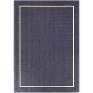 lot 97 image: Hampton Bay Border Navy 8 ft. x 10 ft. Border Navy IndoorOutdoor Area Rug