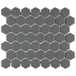 lot 102 image: Daltile Restore Matte Charcoal Gray 12 in. x 10 in. Glazed Ceramic Hexagon Mosaic Tile (136.08 sq.)