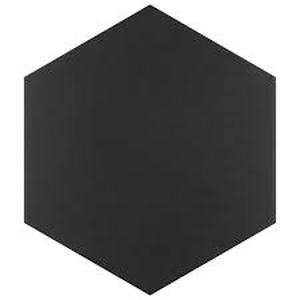 lot 104 image: Merola Tile Apini Hex Matte Black 9-18 in. x 10-12 in. Porcelain Floor and Wall Tile (Approx. 214.2 sq. ft.)