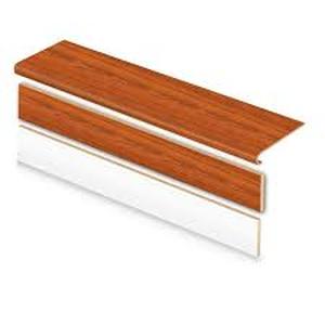 lot 123 image: Set of 6 Cap A Tread Paradise Jatoba 47 in. L x 12.15 in. W x 1.69 in. T Laminate Stair Tread and Reversible Riser Kit