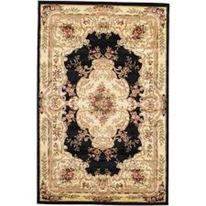 lot 98 image: Unique Loom Versailles Charles Black 5 0 x 8 0 Area Rug