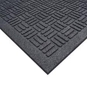 lot 173 image: TrafficMAster 48 in. x 72 in. Black Recycled Rubber Commercial Door Mat