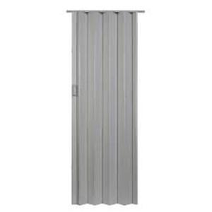 lot 194 image: Spectrum 48 in. x 80 in. Express One Vinyl Gray Accordion Door