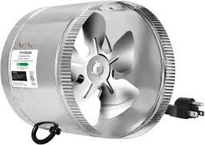 lot 221 image: Vivosun 6 in. 240 CFM Inline Duct Fan with 5.5 ft. Grounded Power Cord & 8 ft Dryer Vent Hose