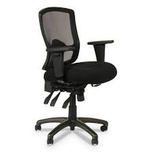 lot 228 image: AleraAlera Etros Series Mesh Mid-Back Petite Multifunction Chair, Supports Up to 275 lb, 17.16 to 20.86 Seat Height, Black