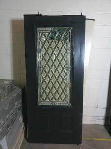 lot 183 image: 79 x 35 12 Exterior Store Display Sales Doors(No Hinge or Knob Dilled)-Black