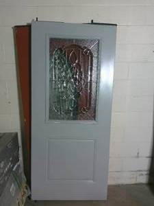 lot 188 image: 79 x 35 12 Exterior Store Display Sales Doors(No Hinge or Knob Dilled)- Gray