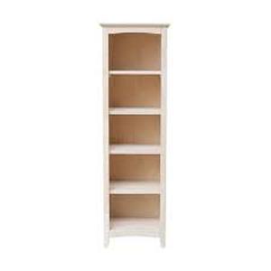 lot 208 image: International Concepts Brooklyn 60 in. Unfinished Wood 5 Shelf Standard Bookcase with Adjustable Shelves-Missing 4 Shelf Pegs