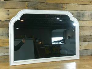 lot 219 image: 36 x 26 French Country Mantel Mirror White - Threshold