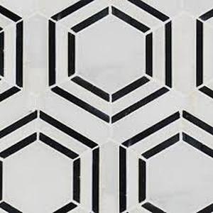 lot 253 image: MSI Georama Nero 11 in. x 13 in. Polished Marble Floor and Wall Tile (5.94 sq. ft.)