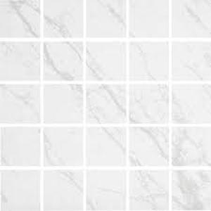 lot 267 image: Florida Tile Home Collection Brilliance White 12 in. x 12 in. Square Matte Porcelain Floor and Wall Mosaic Tile (5 sq. ft)