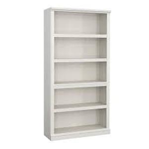lot 273 image: Sauder 35.276 in. Wide Glacier Oak 5-Shelf Standard Bookcase