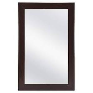 lot 289 image: Glacier Bay 15.25 in. W x 26 in. H Rectangular Framed Surface-Mount Bathroom Medicine Cabinet with Mirror in Java