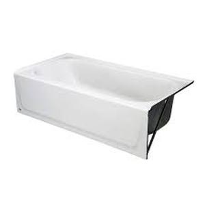 lot 314 image: Bootz Industries Maui 60 in. x 30 in. Soaking Bathtub with Right Drain in White-Minor Chipping
