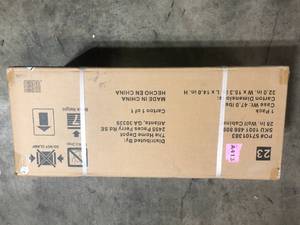 Husky Ready-to-Assemble 24-Gauge Steel Wall Mounted Garage Cabinet in Black (28 in. W x 29.7 in. H x 12 in. D) Customer Returns See Pictures