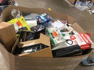 Gaylord of Mixed Assorted Hardware Tools and More Various Models and Conditions   Customer Returns See Pictures