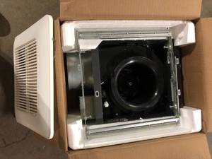Panasonic WhisperCeiling DC Fan with Pick-A-Flow Speed Selector 110130 or 150 CFM and Flex-Z-Fast Installation Bracket    Customer Returns See Pictures