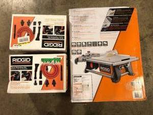 Lot of Assorted Ridgid Tools and Hardware Various Models and Conditions Customer Returns See Pictures