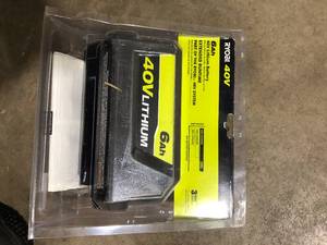 RYOBI 40V Lithium-Ion 6.0 Ah High Capacity Battery Customer Returns See Pictures