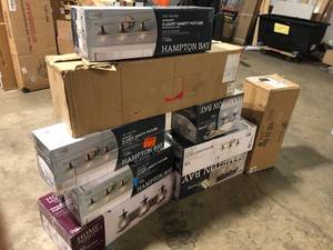 Pallet of Assorted Lighting Various Models and Conditions  Customer Returns See Pictures