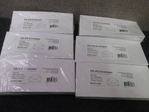 lot 7 image: 6 pks Baseline Gummed #10 Business ...