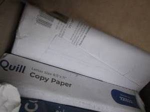 lot 14 image: 10 Reams Quill Copy Paper 20 Lb 8.5...