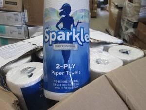 lot 69 image: 30 Rolls Sparkle 2 ply Paper Towels...