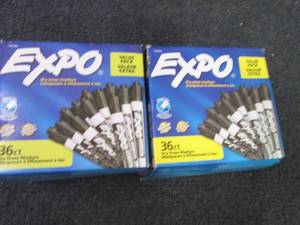 lot 87 image: 2 Boxes Expo Dry Erase Markers, Chi...