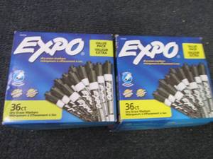 lot 88 image: 2 Boxes Expo Dry Erase Markers, Chi...