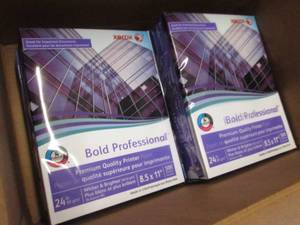 lot 117 image: 5 Reams Xerox Bold Professional 24 ...