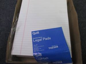 lot 124 image: 12 Quill Legal Pads...
