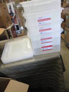 lot 173 image: Staples Hanging File Box, Snap Lid,...
