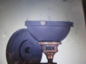 lot 181 image: Fletcher LED 8 inch Black with Heri...