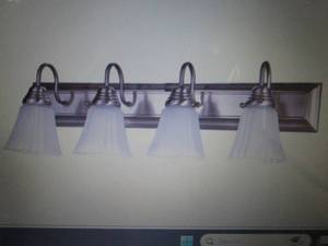 lot 203 image: Miseno 4 Light 30 Wide Vanity Ligh...
