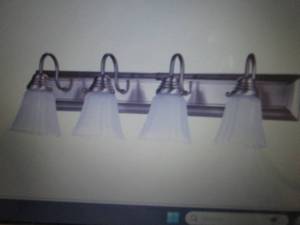 lot 204 image: Miseno 4 Light 30 Wide Vanity Ligh...