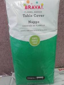 lot 230 image: 4 Green Brava Flannel Backed Table...