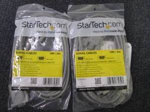 lot 251 image: 2- 10ft Serial Cables...