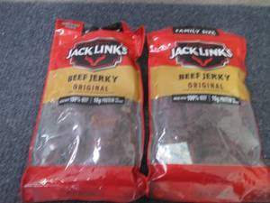 lot 283 image: 2- 10 oz Jack Links Original Beef J...